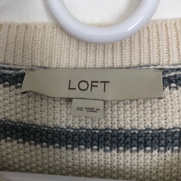 Anne Loft striped cotton T-shirt top in XS - Picture 5 of 6